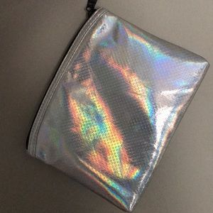 Holographic makeup pouch